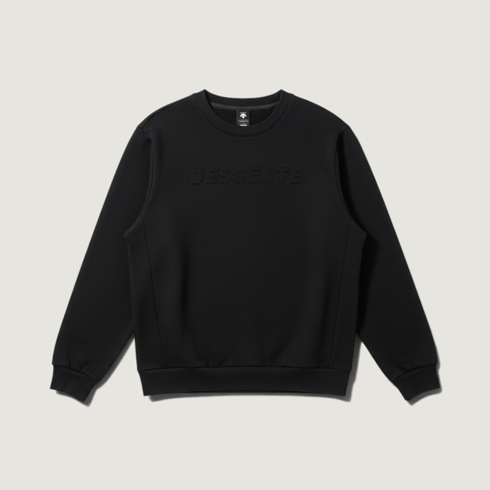 Descente Sweatshirt Embossed Logo Black XL D2491IKP77C-NV